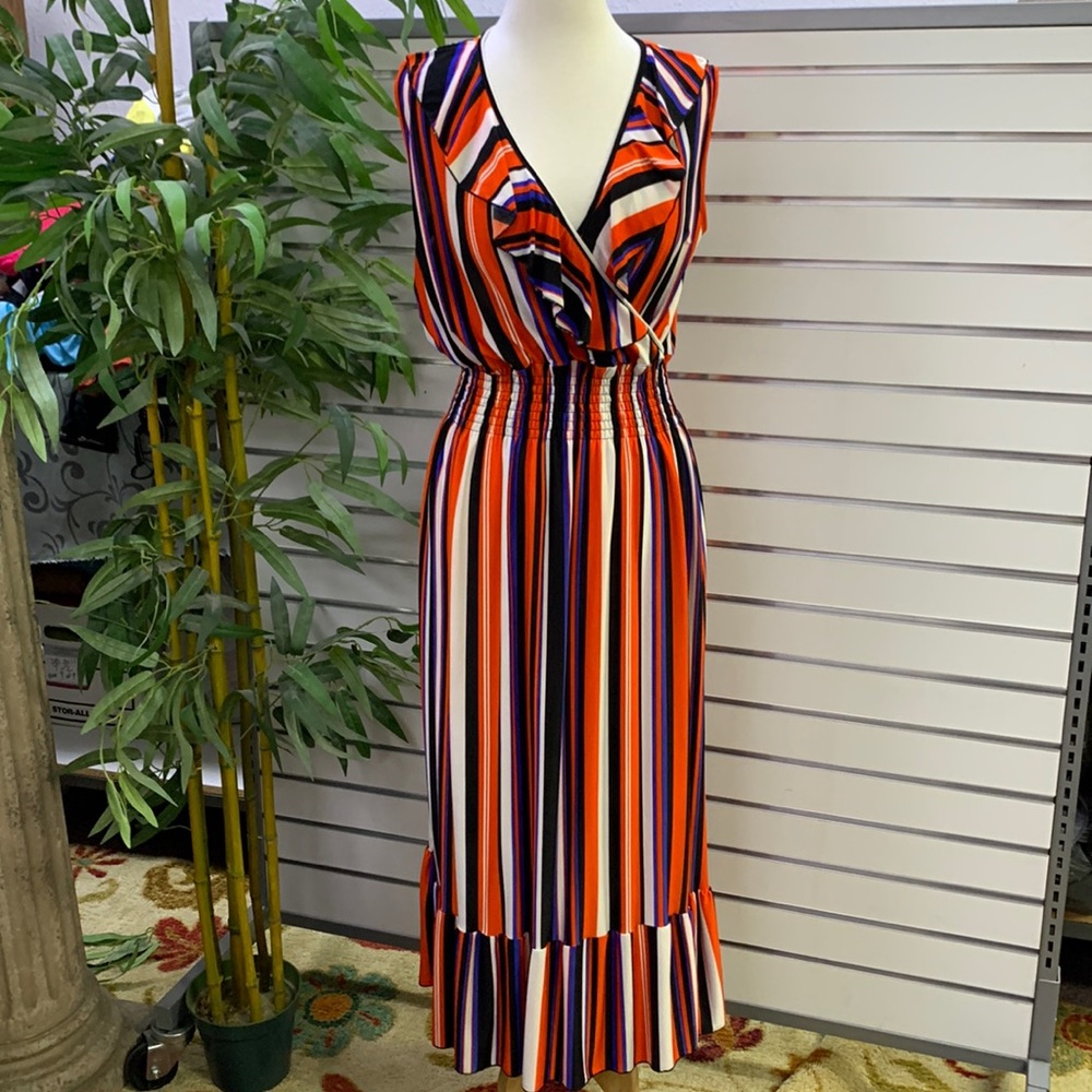 Ace Fashion Multi Color Long Dress